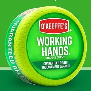 O'Keeffe's Working Hands Hand Cream for Extremely Dry, Cracked Hands